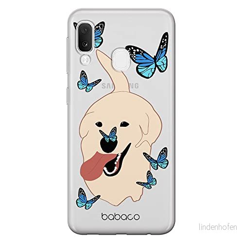 ERT GROUP mobiltelefonfodral för Samsung A20e originalt och officiellt licensierat Babaco mönster Dogs 011 Vit optimalt anpassad till formen på mobiltelefonen, gedeeltelijk transparant 5905131004901