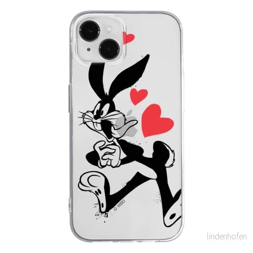ERT GROUP mobiltelefonfodral för Apple Iphone 14 PLUS originalt och officiellt licensierat Looney Tunes mönster Bugs 002 optimalt anpassad till formen på mobiltelefonen, gedeeltelijk transparant 5905131907967