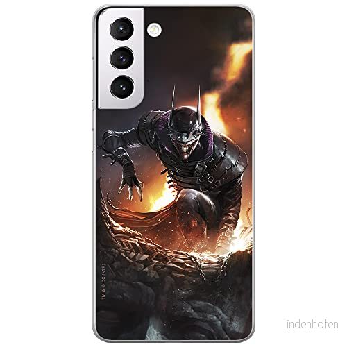 ERT GROUP mobiltelefonfodral för Samsung S21 originalt och officiellt licensierat DC mönster Batman Who Laughs 001 optimalt anpassad till formen på mobiltelefonen, fodral tillverkad av TPU plast 5903932376982