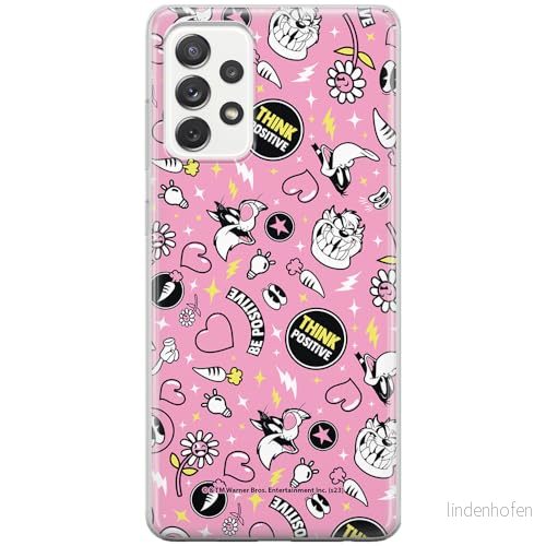 ERT GROUP mobiltelefonfodral för Samsung A73 5G originalt och officiellt licensierat Looney Tunes mönster 027 anpassad till formen på mobiltelefonen, fodral tillverkad av TPU plast 5905795133269