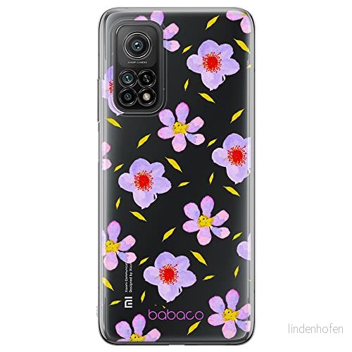 ERT GROUP mobiltelefonfodral för Xiaomi MI 10T 5G / PRO originalt och officiellt licensierat Babaco mönster Flowers 022 anpassad till formen på mobiltelefonen, gedeeltelijk transparant 5903932651768