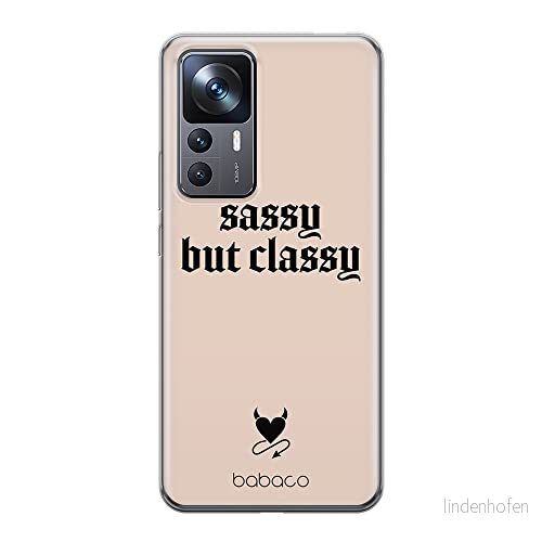 ERT GROUP mobiltelefonfodral för Xiaomi 12T/12T pro/K50 Ultra originalt och officiellt licensierat Babaco mönster Sassy but classy 001, fodral tillverkad av TPU plast 5905511582098