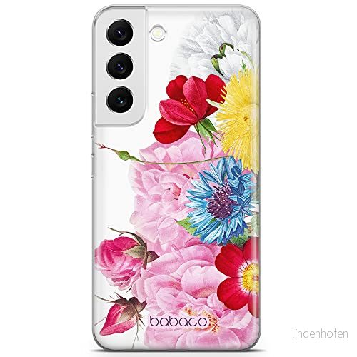 ERT GROUP mobiltelefonfodral för Samsung S22 originalt och officiellt licensierat Babaco mönster Flowers 056 optimalt anpassad till formen på mobiltelefonen, fodral tillverkad av TPU plast 5905131359735