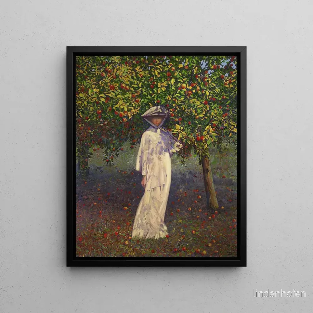 Målning Dame dans le jardin en automne – Léon Kamir – Kaufmann | Konsttryck Målning Dame dans le jardin en automne – Léon Kamir – Kaufmann | Konsttryck