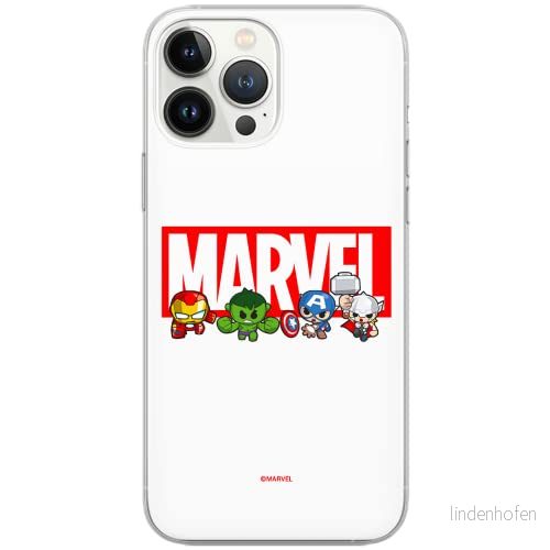 ERT GROUP mobiltelefonfodral för Apple Iphone 12 PRO MAX originalt och officiellt licensierat Marvel mönster 009 Vit optimalt anpassad till formen på mobiltelefonen, fodral tillverkad av TPU plast 5904805176623