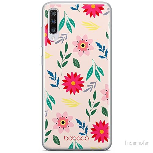 ERT GROUP mobiltelefonfodral för Samsung A70 originalt och officiellt licensierat Babaco mönster Flowers 010 optimalt anpassad till formen på mobiltelefonen, fodral tillverkad av TPU plast 5903932584417