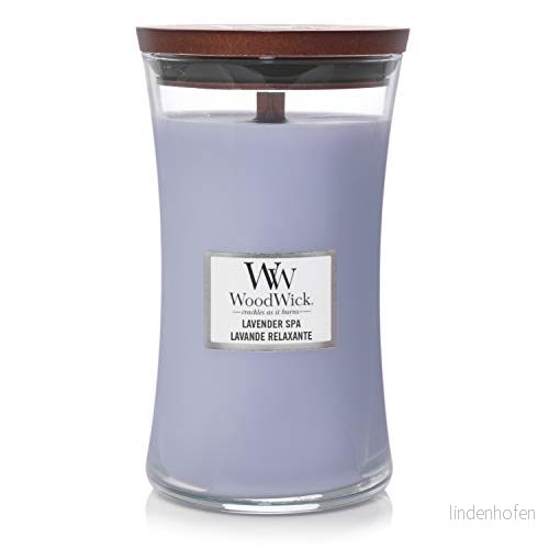 WoodWick Scented Candle Large Lavender Spa 18 cm / ø 10 5038581054698