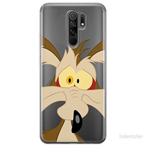ERT GROUP mobiltelefonfodral för Xiaomi REDMI 9 originalt och officiellt licensierat Looney Tunes mönster Coyote 001 optimalt anpassad till formen på mobiltelefonen, gedeeltelijk transparant 5903040307458