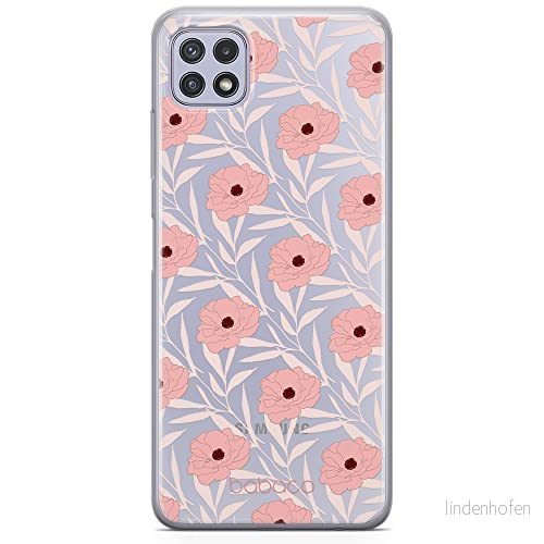 ERT GROUP mobiltelefonfodral för Samsung A22 5G originalt och officiellt licensierat Babaco mönster Flowers 017 optimalt anpassad till formen på mobiltelefonen, gedeeltelijk transparant 5903932810899