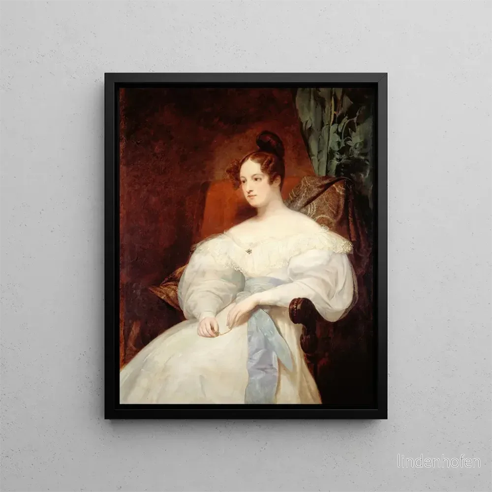 Målning porträtt av prinsessan Louise d'Orléans - Ary Scheffer | Konsttryck