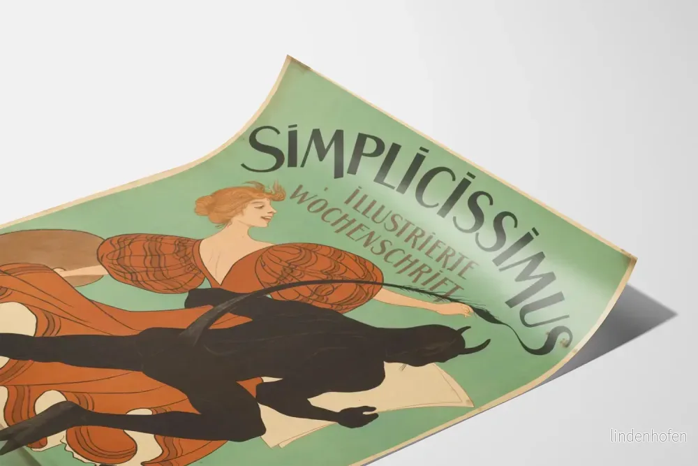 Vintageposter Simplicissimus illustrerad Wochen Schrift - Bild 3