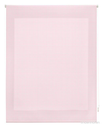 Blindecor Vichy Translucent Rollbar Estor Rutig tyg Rosa 140 x 250 cm (bredd per höjd) Tygstorlek 137 245 Fönsterhyllor 8434363065178