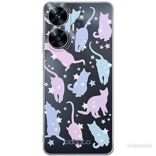 ERT GROUP mobiltelefonfodral för Realme C55 originalt och officiellt licensierat Babaco mönster Cats 016 optimalt anpassad till formen på mobiltelefonen, gedeeltelijk transparant 5905511869021