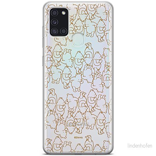 ERT GROUP mobiltelefonfodral för Samsung A21s originalt och officiellt licensierat Disney mönster Winnie the Pooh and friends 005 anpassad till formen på mobiltelefonen, gedeeltelijk transparant 5903040256015