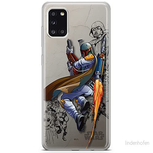 ERT GROUP mobiltelefonfodral för Samsung A31 originalt och officiellt licensierat Star Wars mönster Boba Fett 003 optimalt anpassad till formen på mobiltelefonen, fodral tillverkad av TPU plast 5903040221754