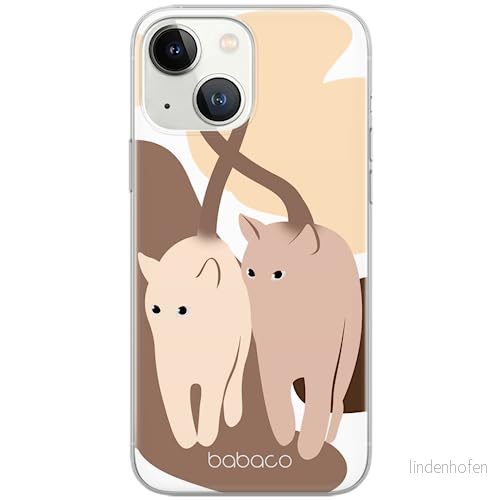ERT GROUP mobiltelefonfodral för Iphone 13 originalt och officiellt licensierat Babaco mönster Cats 002 optimalt anpassad till formen på mobiltelefonen, fodral tillverkad av TPU plast 5905131085948
