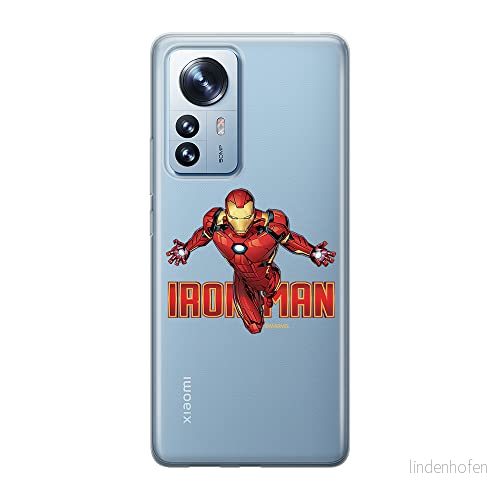 ERT GROUP mobiltelefonfodral för Xiaomi 12 / 12X originalt och officiellt licensierat Marvel mönster Iron Man 030 optimalt anpassad till formen på mobiltelefonen, gedeeltelijk transparant 5905511487683