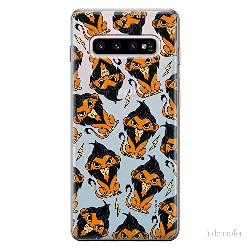 ERT GROUP mobiltelefonfodral för Samsung S10 PLUS originalt och officiellt licensierat Disney mönster Scar 002 optimalt anpassad till formen på mobiltelefonen, gedeeltelijk transparant 5905131436399