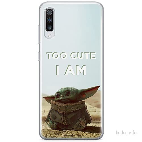 ERT GROUP mobiltelefonfodral för Samsung A70 originalt och officiellt licensierat Star Wars mönster Baby Yoda 004 optimalt anpassad till formen på mobiltelefonen, fodral tillverkad av TPU plast 5903537647210