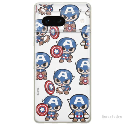 ERT GROUP mobiltelefonfodral för Google PIXEL 7 originalt och officiellt licensierat Marvel mönster Captain America 029 optimalt anpassad till formen på mobiltelefonen, fodral tillverkad av TPU plast 5905795147693