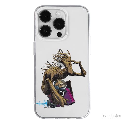 ERT GROUP mobiltelefonfodral för Apple Iphone 14 PRO originalt och officiellt licensierat Marvel mönster Guardians of the Galaxy 004 anpassad till formen på mobiltelefonen, gedeeltelijk transparant 5905131910219
