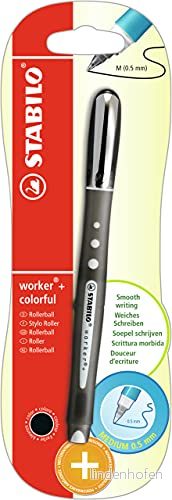 Rollerballpenna STABILO worker + färgglad Svart 4006381419932