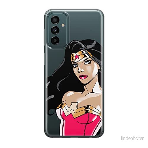 ERT GROUP mobiltelefonfodral för Samsung M13 4G/M23 5G/F23 originalt och officiellt licensierat DC mönster Wonder Woman 004 optimalt anpassad till formen på mobiltelefonen, gedeeltelijk transparant 5905511375911