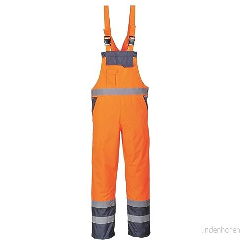 Portwest S488ONRXXXL Kontrast haklapp och hängslen, ofodrad, normal, storlek 3 x laddare, orange/marinblå 5036108305209