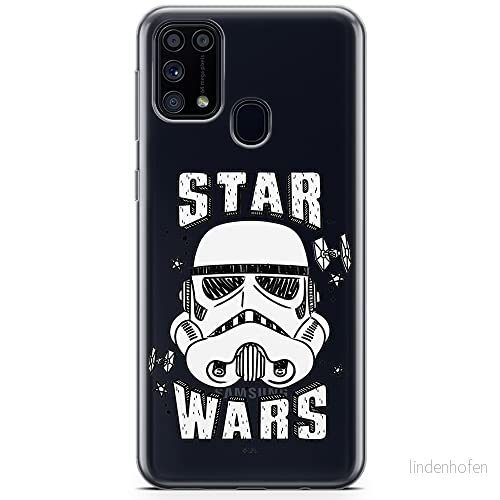 ERT GROUP mobiltelefonfodral för Samsung M31 originalt och officiellt licensierat Star Wars mönster Stormtrooper 013 optimalt anpassad till formen på mobiltelefonen, gedeeltelijk transparant 5904805479878