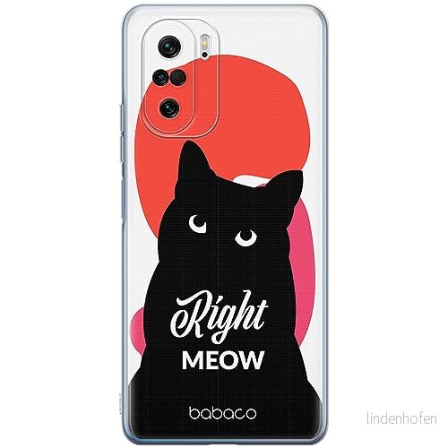 ERT GROUP mobiltelefonfodral för Xiaomi MI 11i/ REDMI K40/K40 PRO/POCO F3/ F3 PRO originalt och officiellt licensierat Babaco mönster Cats 004, fodral tillverkad av TPU plast 5905511888756