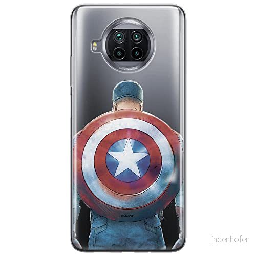 ERT GROUP mobiltelefonfodral för Xiaomi REDMI NOTE 9T originalt och officiellt licensierat Marvel mönster Captain America 002 optimalt anpassad till formen på mobiltelefonen, gedeeltelijk transparant 5904805648243
