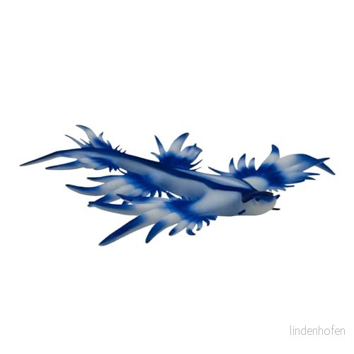 Bullyland 67511 spelfigur blå oceanhalsband, ca 6,5 cm stor djurfigur, detaljrik, PVC fri, perfekt som en liten gåva för barn från 3 år 4063847675110