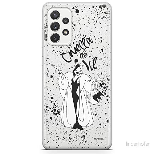 ERT GROUP mobiltelefonfodral för Samsung A52 5G / LTE 4G A52S originalt och officiellt licensierat Disney mönster Cruella 001 anpassad till formen på mobiltelefonen, gedeeltelijk transparant 5903040068939