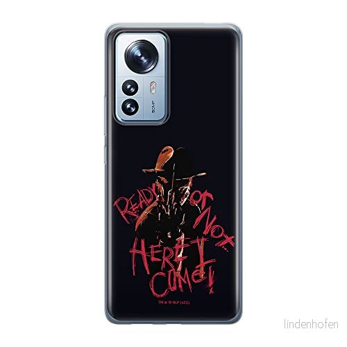 ERT GROUP mobiltelefonfodral för Xiaomi 12 PRO originalt och officiellt licensierat Horror mönster Nightmare of Elm Street 007 anpassad till formen på mobiltelefonen, fodral tillverkad av TPU plast 5905511531140
