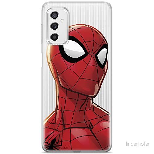 ERT GROUP mobiltelefonfodral för Samsung M52 5G originalt och officiellt licensierat Marvel mönster Spider Man 003 optimalt anpassad till formen på mobiltelefonen, gedeeltelijk transparant 5904805496264
