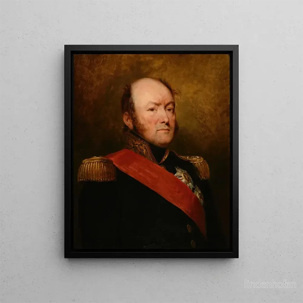Målning Comte Drouet d'Erlon - Ary Scheffer | Konsttryck