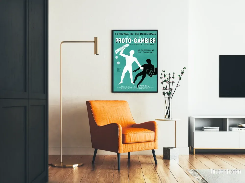 Vintageposter Proto-Gambier väggdekoration hälsa - Bild 2