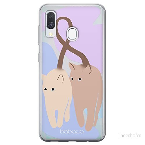 ERT GROUP mobiltelefonfodral för Samsung A40 originalt och officiellt licensierat Babaco mönster Cats 013 optimalt anpassad till formen på mobiltelefonen, gedeeltelijk transparant 5905131087515
