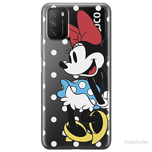 ERT GROUP mobiltelefonfodral för Xiaomi REDMI 9T originalt och officiellt licensierat Disney mönster Minnie 034 optimalt anpassad till formen på mobiltelefonen, gedeeltelijk transparant 5904805603785