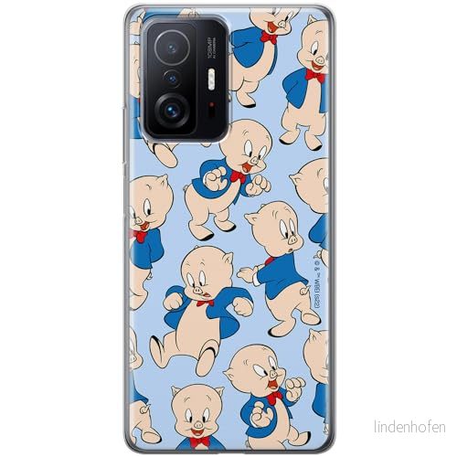ERT GROUP mobiltelefonfodral för Xiaomi 11T 5G / PRO originalt och officiellt licensierat Looney Tunes mönster Porky Pig 001, fodral tillverkad av TPU plast 5905511617103
