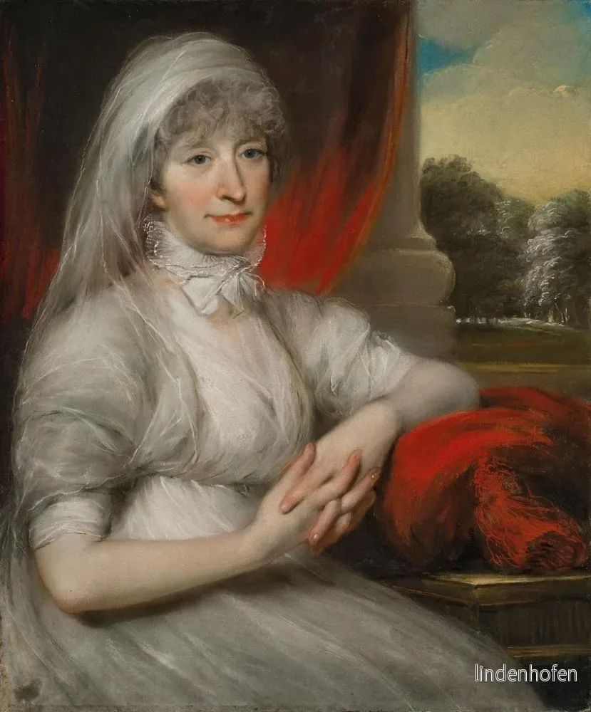 Målning porträtt av Anne Buck (1749 - 1832) från Ulley Carnaby - John Russell | Konsttryck - Bild 2