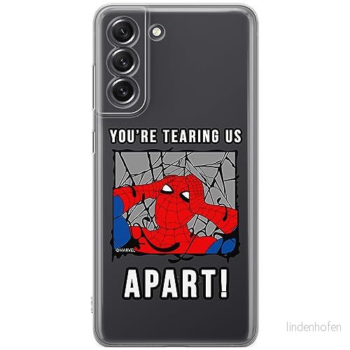ERT GROUP mobiltelefonfodral för Samsung S21 FE originalt och officiellt licensierat Marvel mönster Spider Man 035 optimalt anpassad till formen på mobiltelefonen, gedeeltelijk transparant 5905795011505
