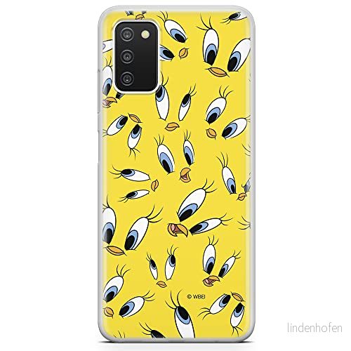 ERT GROUP mobiltelefonfodral för Samsung A03S originalt och officiellt licensierat Looney Tunes mönster Tweety 006 optimalt anpassad till formen på mobiltelefonen, fodral tillverkad av TPU plast 5903932993493