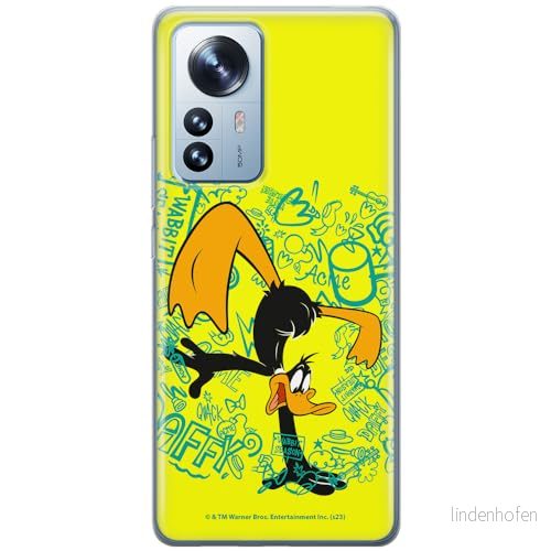 ERT GROUP mobiltelefonfodral för Xiaomi 12 / 12X originalt och officiellt licensierat Looney Tunes mönster Duffy 003 optimalt anpassad till formen på mobiltelefonen, fodral tillverkad av TPU plast 5905795131548