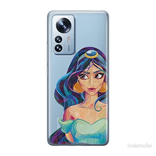 ERT GROUP mobiltelefonfodral för Xiaomi 12 / 12X originalt och officiellt licensierat Disney mönster Jasmine 002 optimalt anpassad till formen på mobiltelefonen, gedeeltelijk transparant 5905511478322