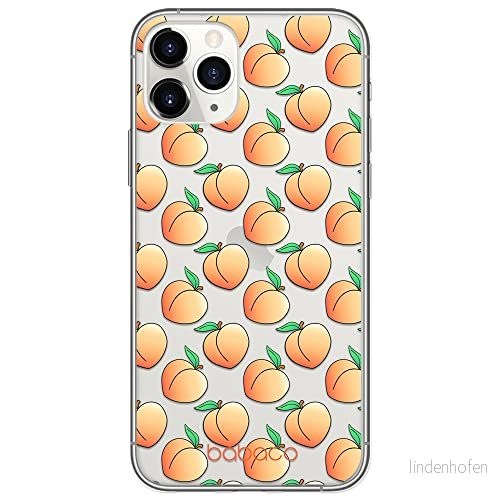 ERT GROUP mobiltelefonfodral för Apple Iphone 11 PRO MAX originalt och officiellt licensierat Babaco mönster Peaches 001 Vit optimalt anpassad till formen på mobiltelefonen, gedeeltelijk transparant 5903537767529