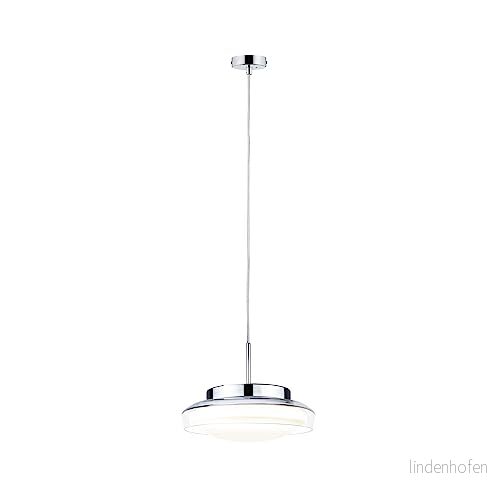 Paulmann Luena LED-hänglampa IP44 Krom Ø25 cm 4000870710807