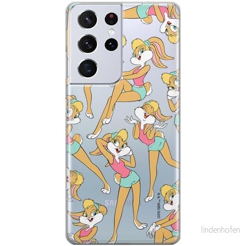 ERT GROUP mobiltelefonfodral för Samsung S21 ULTRA originalt och officiellt licensierat Looney Tunes mönster Lola 003 optimalt anpassad till formen på mobiltelefonen, gedeeltelijk transparant 5905511639532