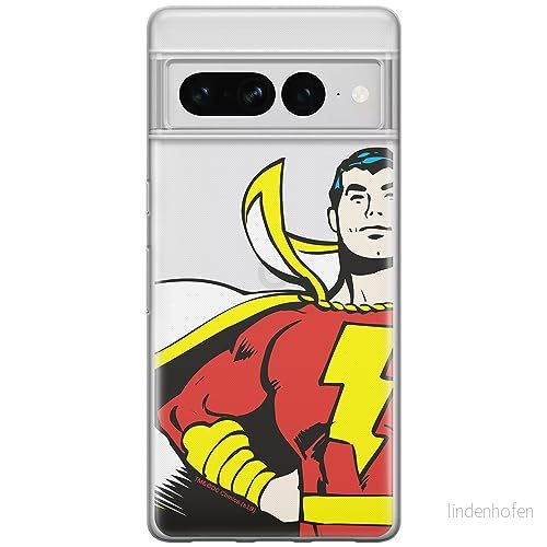 ERT GROUP mobiltelefonfodral för Google PIXEL 7 PRO originalt och officiellt licensierat DC mönster Shazam 001 optimalt anpassad till formen på mobiltelefonen, gedeeltelijk transparant 5905795182342