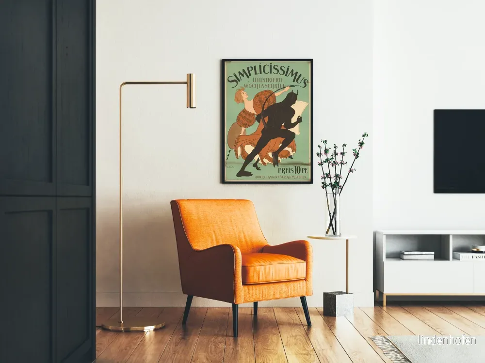 Vintageposter Simplicissimus illustrerad Wochen Schrift - Bild 2